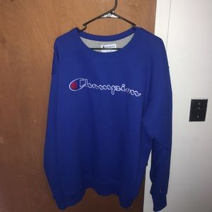 Dark Blue Champion Crewneck